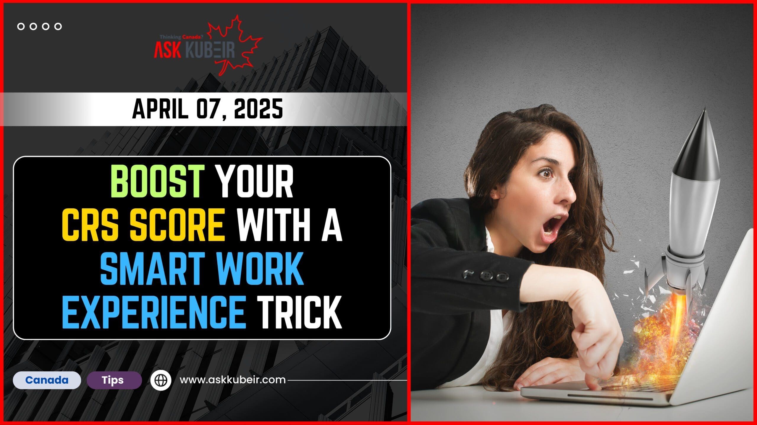 Professional working two jobs remotely to improve CRS score for Canada immigration