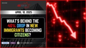 Newcomers attending an online Canadian citizenship ceremony