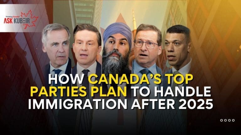 comparing Canada immigration policies proposed by Liberal and Conservative parties for 2025.