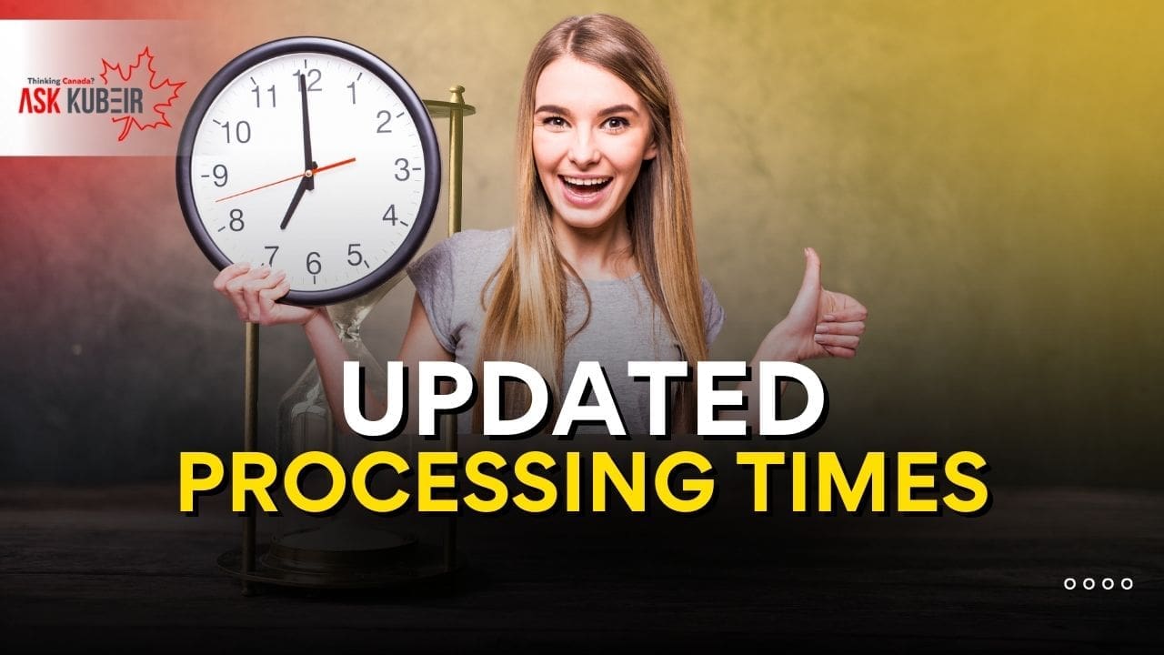 Canada visa processing timelines chart showing updated wait times by country and visa type