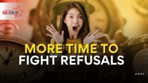 Immigration applicant reviewing Canada judicial review extension notice on laptop