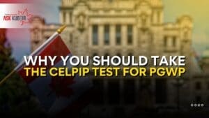 Woman carrying boxes while preparing for PGWP after graduation, getting ready for her CELPIP test